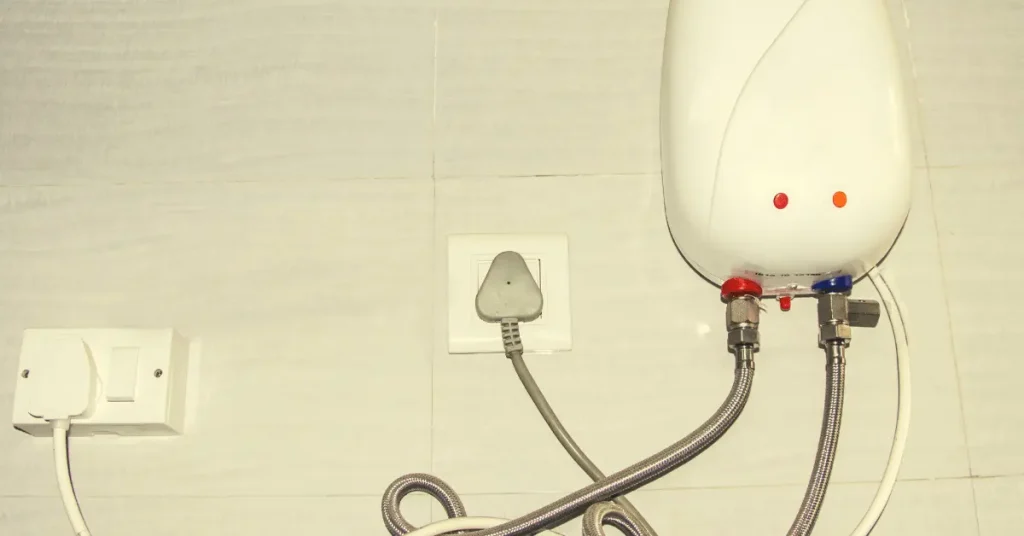 electric geyser installation